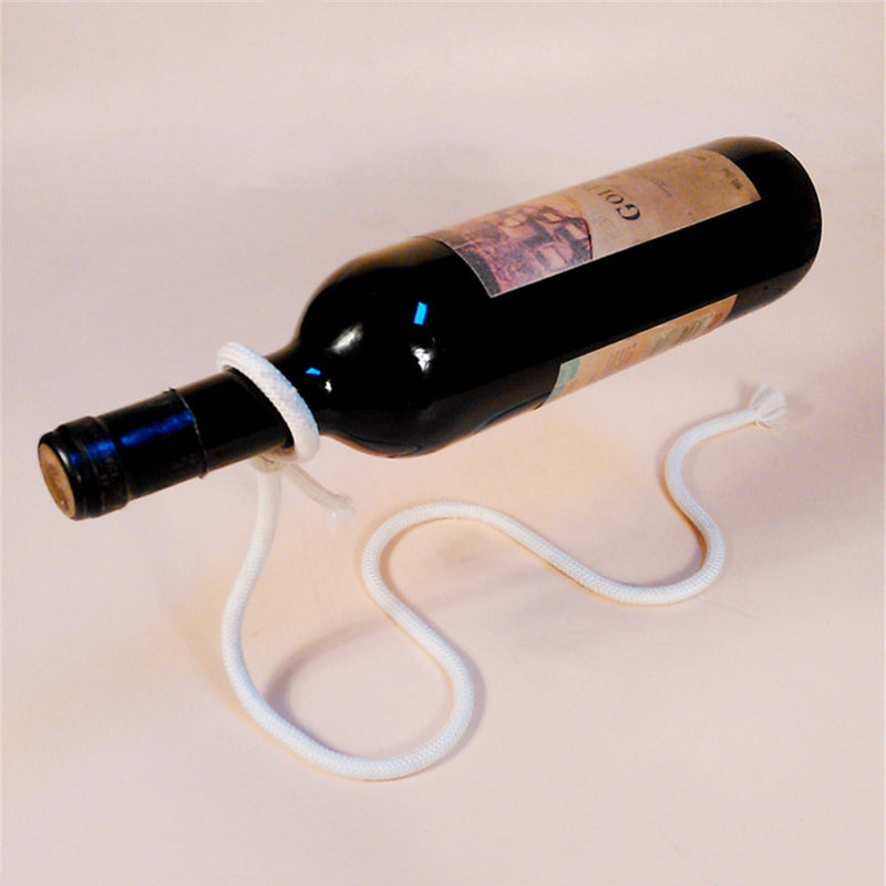 Creative Novelty Magic Illusion Floating Wine Bottle Holder Rope Lasso Wine Rack Whisky Whiskey Kitchen Bar Pub Accessories