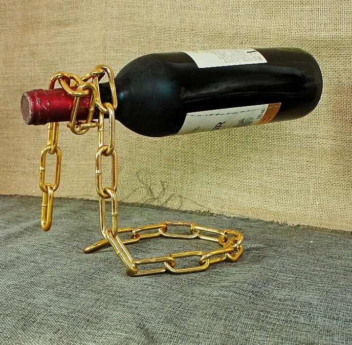 Creative Novelty Magic Illusion Floating Wine Bottle Holder Rope Lasso Wine Rack Whisky Whiskey Kitchen Bar Pub Accessories