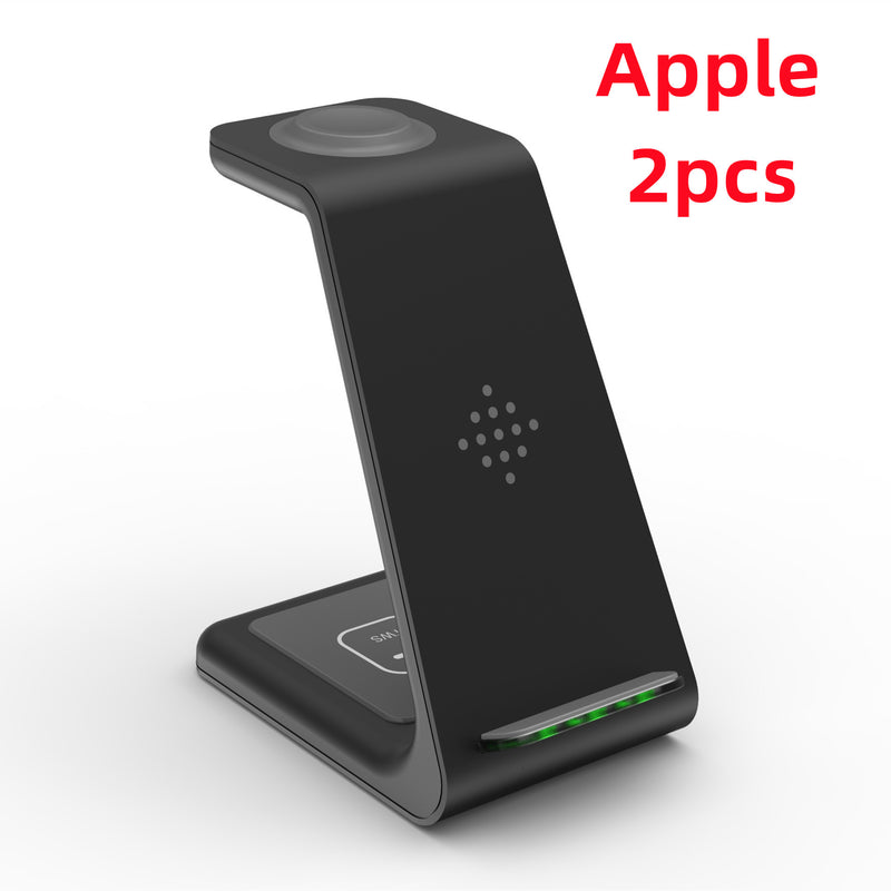 3 In 1 Fast Charging Station Wireless Charger Stand Wireless Quick Charge Dock For Phone Holder