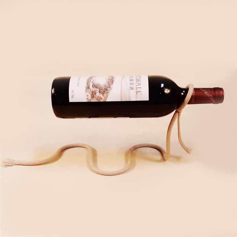 Creative Novelty Magic Illusion Floating Wine Bottle Holder Rope Lasso Wine Rack Whisky Whiskey Kitchen Bar Pub Accessories